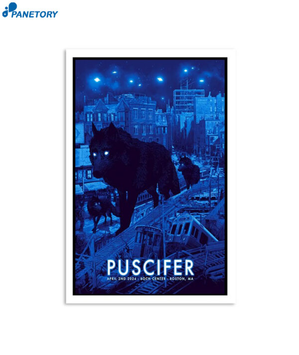 Puscifer April 2nd 2024 Boch Center Boston Ma Poster