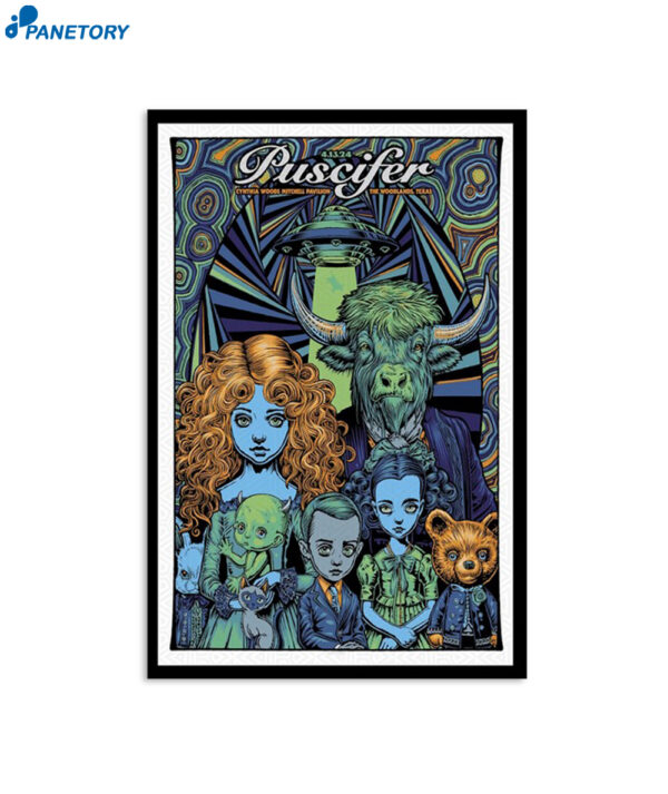 Puscifer The Cynthia Woods Mitchell Pavilion April 13 2024 Poster