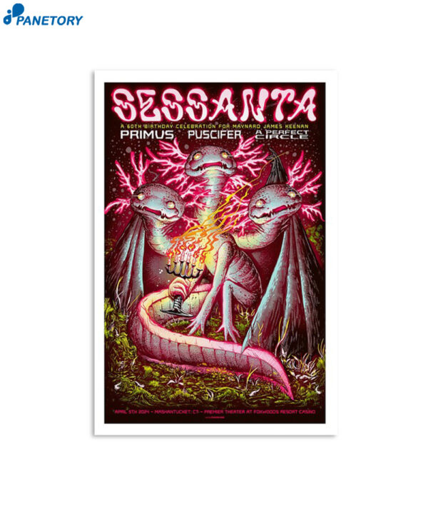 Sessanta April 5 Mashantucket Ct Premier Theater At Foxwoods Resort Casino Poster