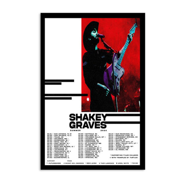 Shakey Graves Summer 2024 Tour Poster