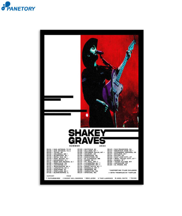 Shakey Graves Summer 2024 Tour Poster