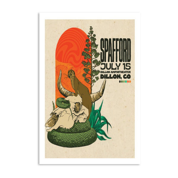 Spafford Tour At Dillon Amphitheater In Dillon Co Jul 15th 2024 Poster