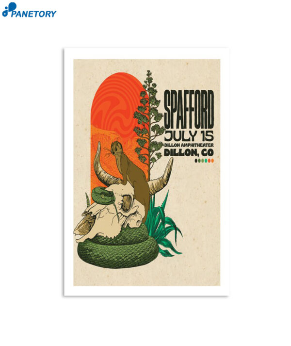 Spafford Tour At Dillon Amphitheater In Dillon Co Jul 15Th 2024 Poster