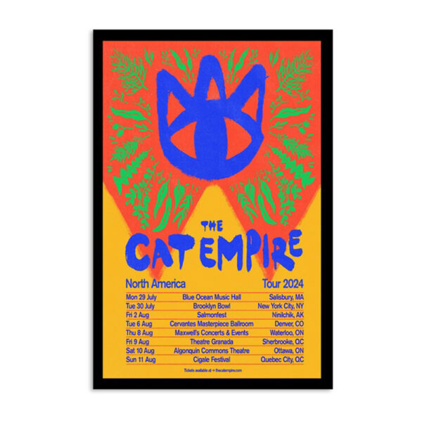 The Cat Empire North America Tour 2024 Poster