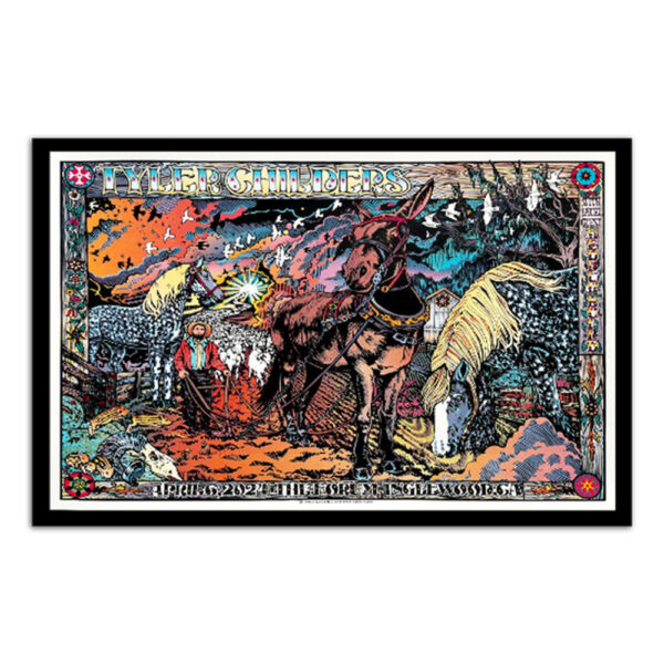 Tyler Childers April 6 2024 Concert The Forum Inglewood Ca Poster