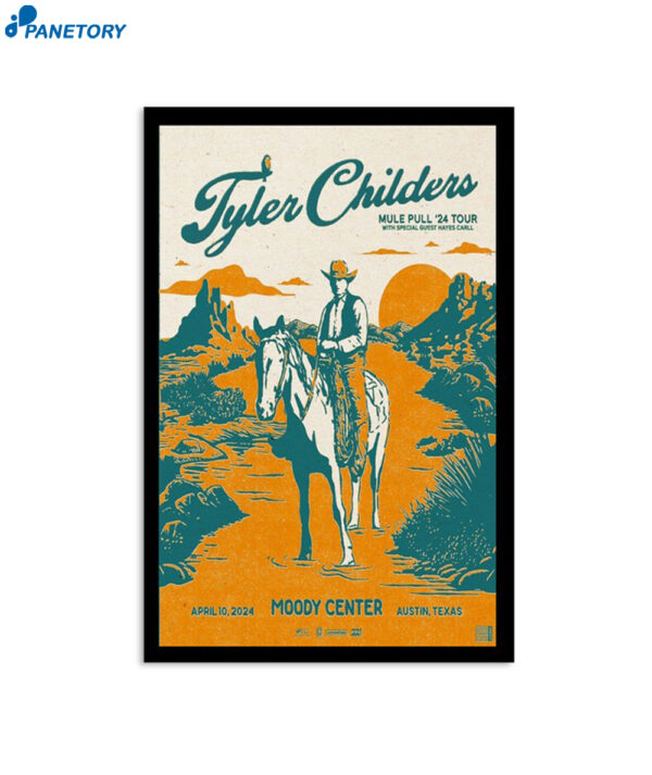 Tyler Childers Austin Moody Center 04-10-2024 Poster