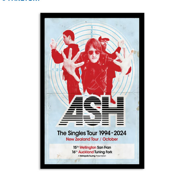 Ash The Singles Tour 1994-2024 Poster