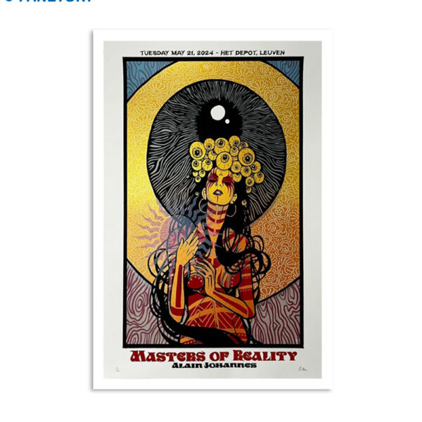 Alain Johannes And Masters Of Reality May 21 2024 Leuven BE Het Depot Poster