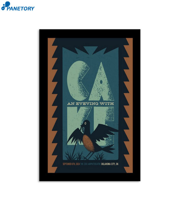 An Evening With Cake 9-8-2024 The Zoo Amphitheatre Oklahoma City OK Poster
