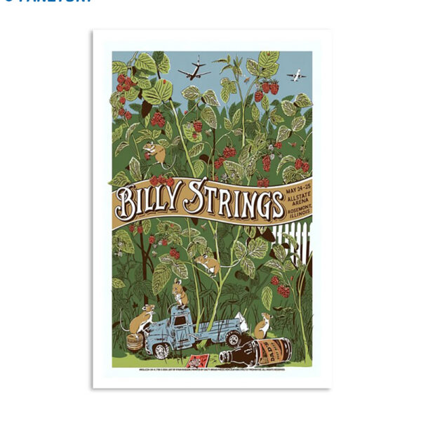 Billy Strings Allstate Arena Rosemont Il May 24-25 2024 Poster