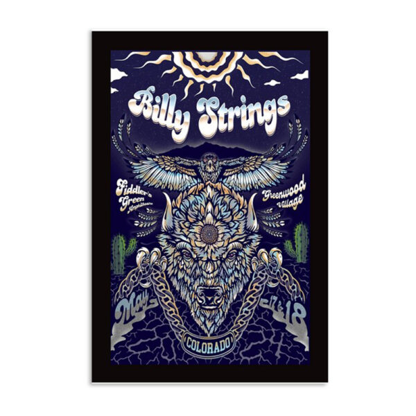 Billy Strings Fiddler's Green Amphitheatre Greenwood Village CO May 17th 18th 2024 Poste