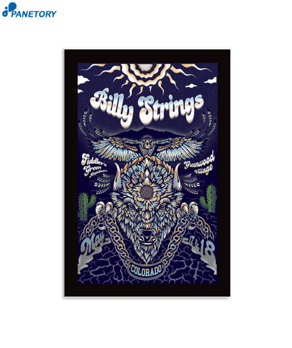 Billy Strings Fiddler's Green Amphitheatre Greenwood Village CO May 17th 18th 2024 Poste