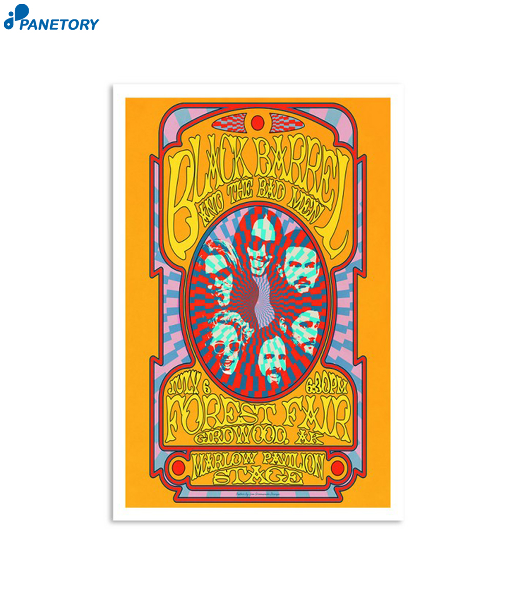 Black Barrel & The Bad Men Forest Faik Girdwood Ak July 6 2024 Poster 2 Black Barrel & The Bad Men Forest Faik Girdwood Ak July 6 2024 Poster
