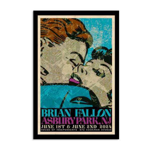 Brian Fallon House Of Independents Asbury Park Nj June 1-2 2024 Poster