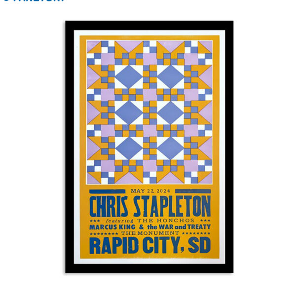 Chris Stapleton Show At The Monument On May 22 2024 Poster