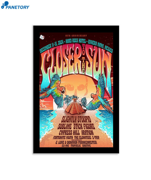 Closer To The Sun Hard Rock Hotel Reviera Maya Mexico Dec 11-15 2024 Poster