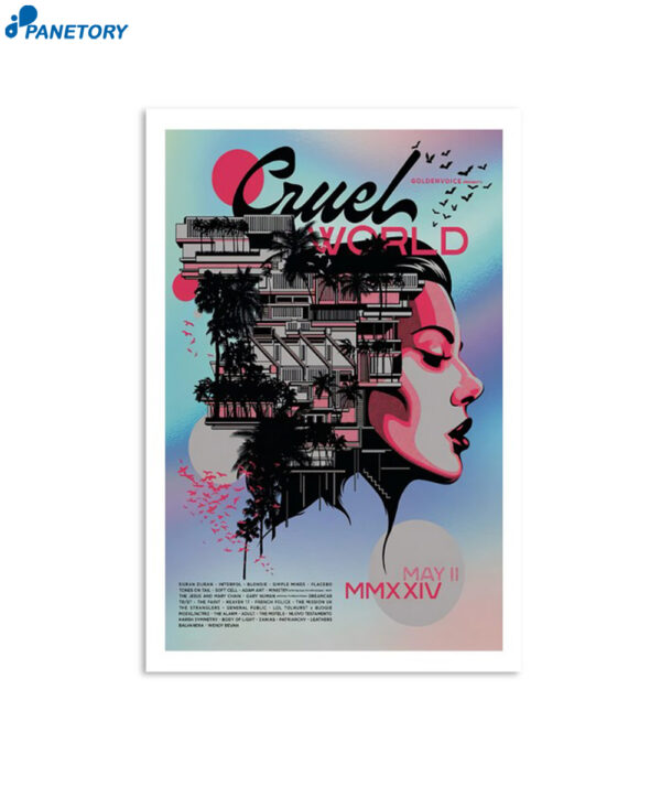 Cruel World Brookside At The Rose Bowl Pasadena Ca May 11 2024 Poster
