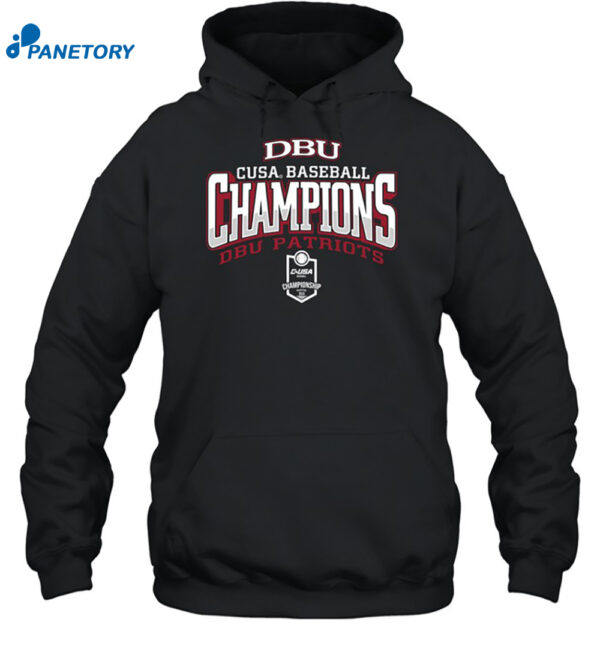 Dbu Patriots 2024 Cusa Baseball Champions Shirt 2