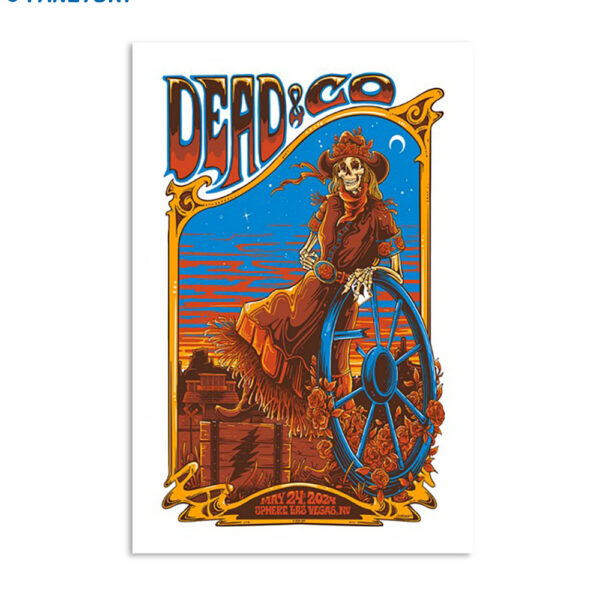 Dead & Co May 24 2024 Sphere Las Vegas Nv Poster