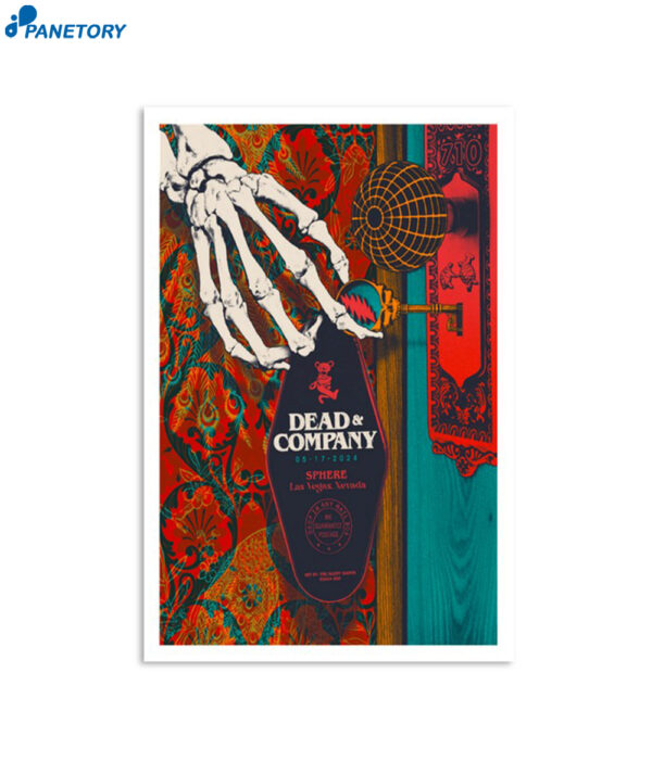 Dead & Company Poster May 17 2024 Sphere Las Vegas Nv Poster