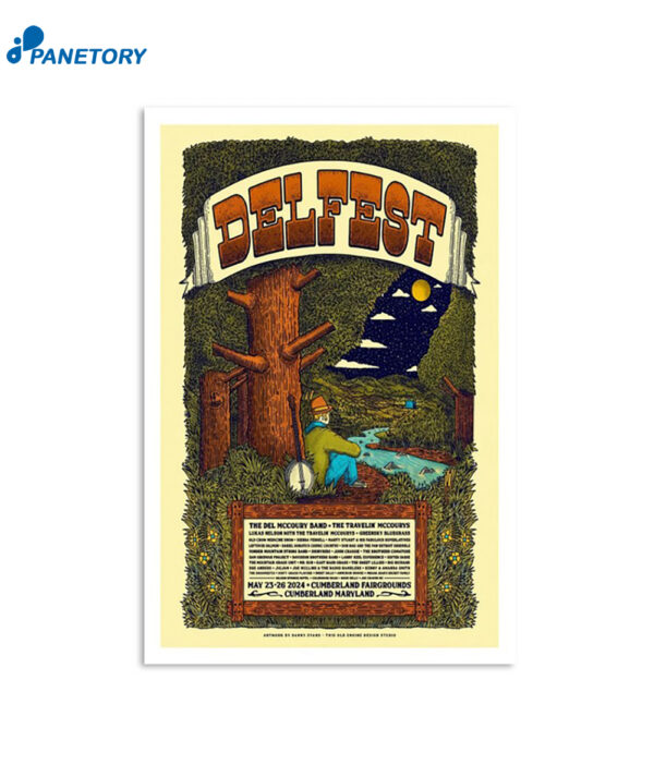 Delfest Cumberland Fairgrounds Cumberland Md May 23-26 2024 Poster