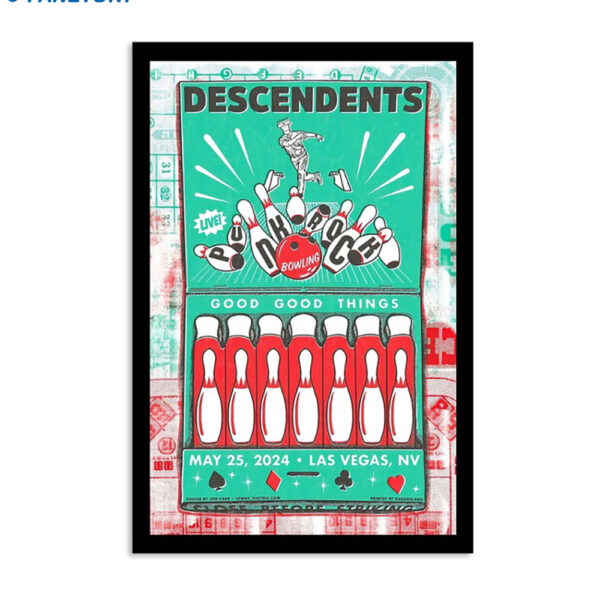 Descendents Las Vegas Nv 5-25-2024 Poster