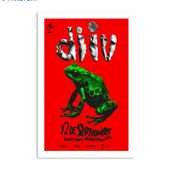 Diiv Band Buenos Aires Argentina Sep 12 2024 Poster