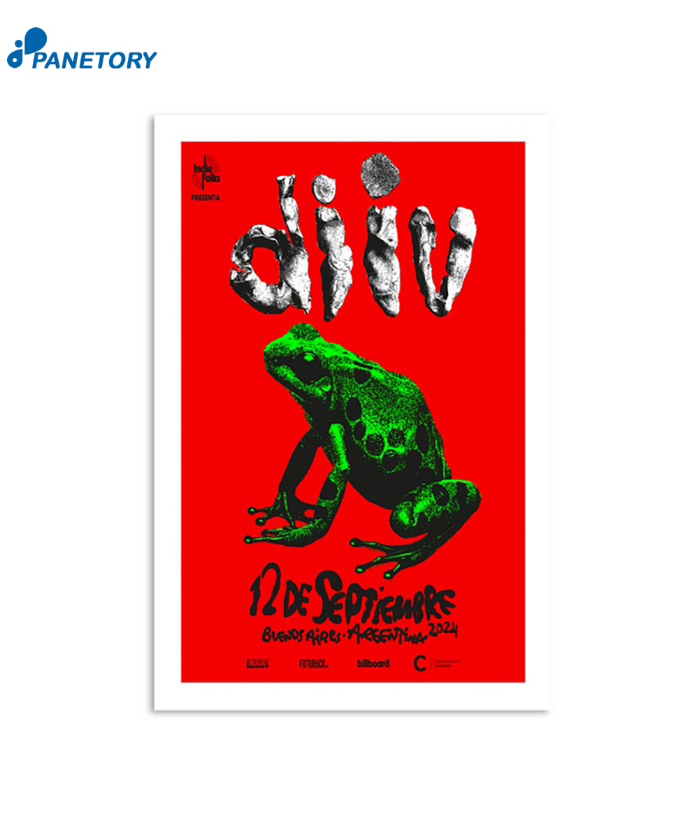Diiv Band Buenos Aires Argentina Sep 12 2024 Poster 2 Diiv Band Buenos Aires Argentina Sep 12 2024 Poster