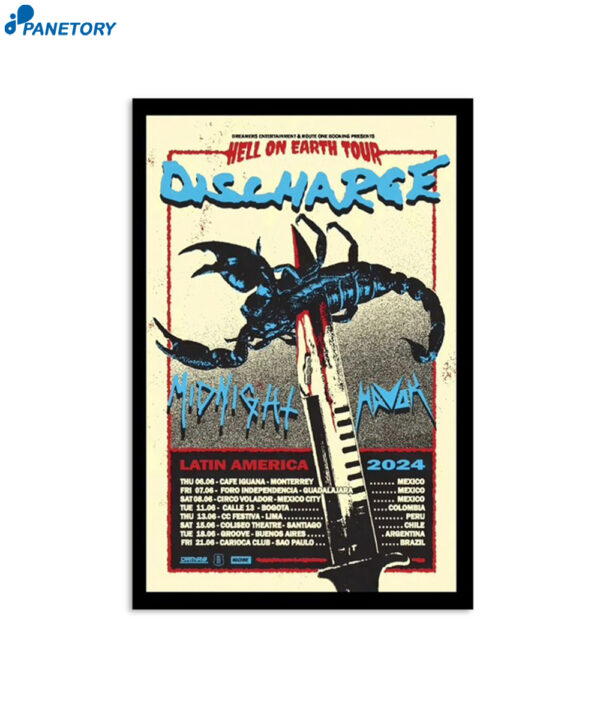 Discharge 2024 Latin America Poster