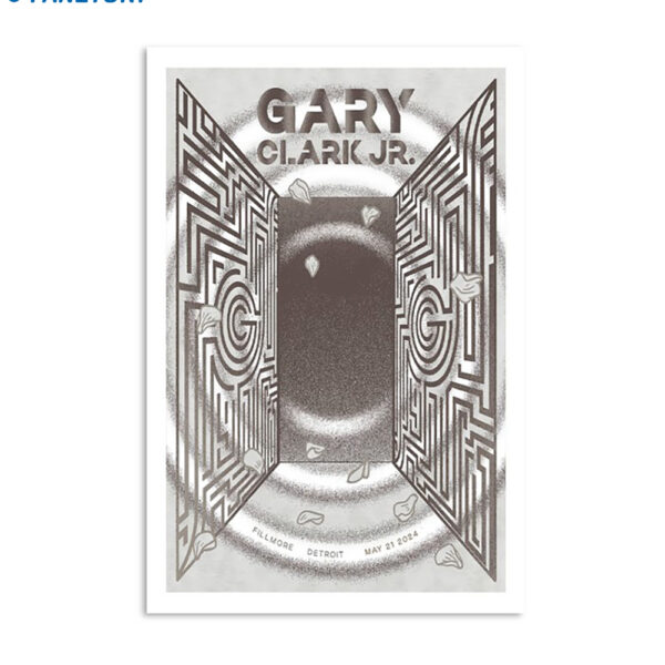 Gary Clark Jr May 21 2024 Detroit Mi Poster
