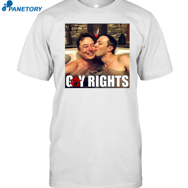 Gay Rights Elon Musk Kiss Mark Zuckerberg Shirt