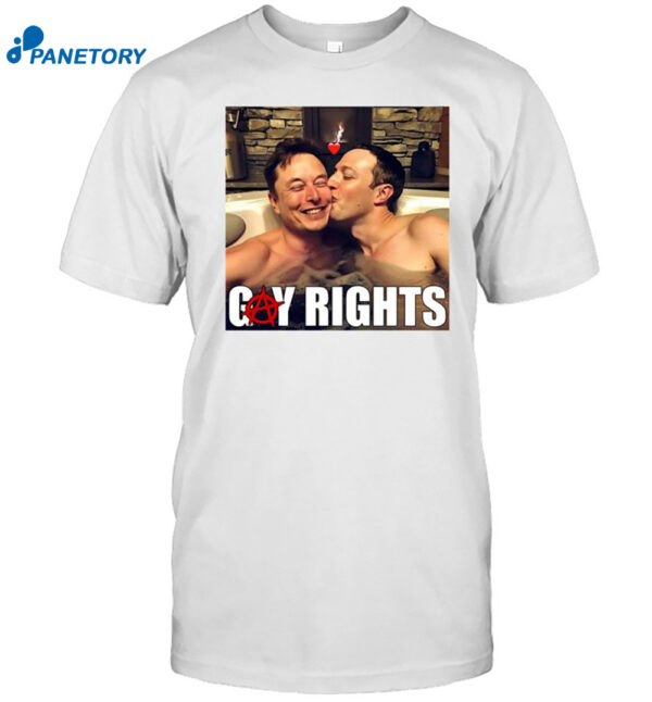 Gay Rights Elon Musk Kiss Mark Zuckerberg Shirt