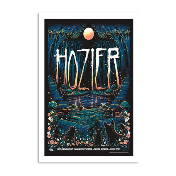 Hozier Tampa Fl May 11st 2024 Poster