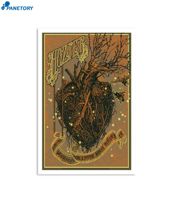 Hozier Woodlands Poster The Cynthia Woods Mitchell Pavilion May 2 2024 Poster