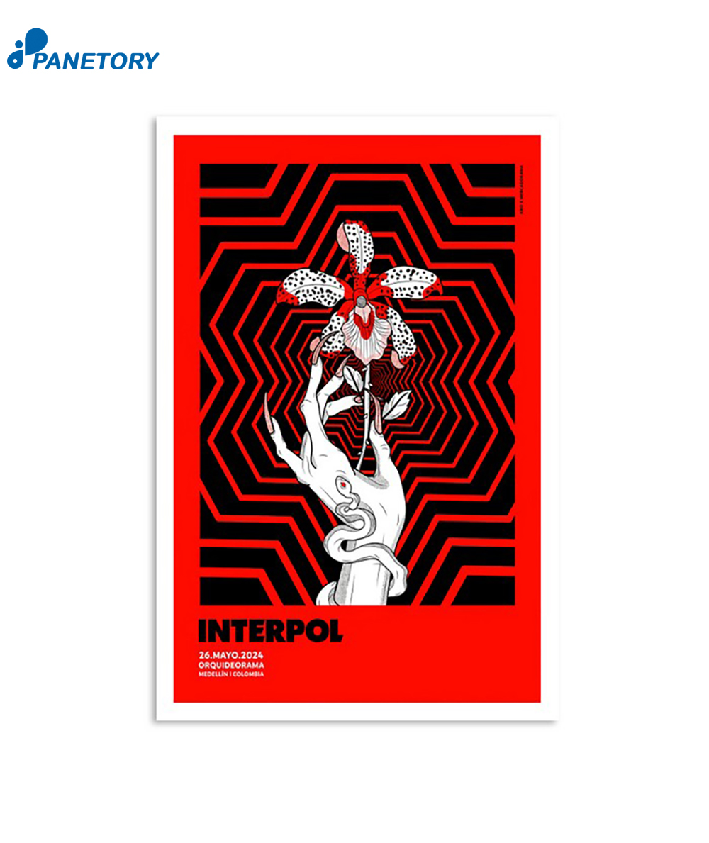 Interpol Orquideorama Medellin Colombia May 26th 2024 poster 2024