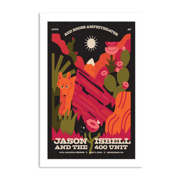 Jason Iabell And The 400 Unit May 3rd 2024 Morrison Co Poster