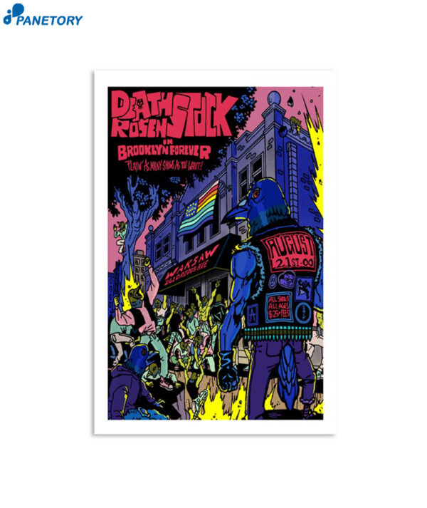 Jeff Rosenstock Brooklyn Ny Aug 21 2024 Poster
