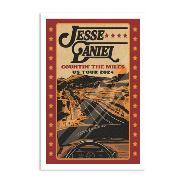 Jesse Daniel Tour Us 2024 Poster