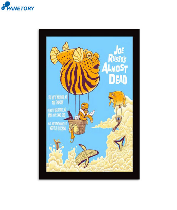 Joe Russos's Almost Dead 5-18-2024 New Haven Ct Poster