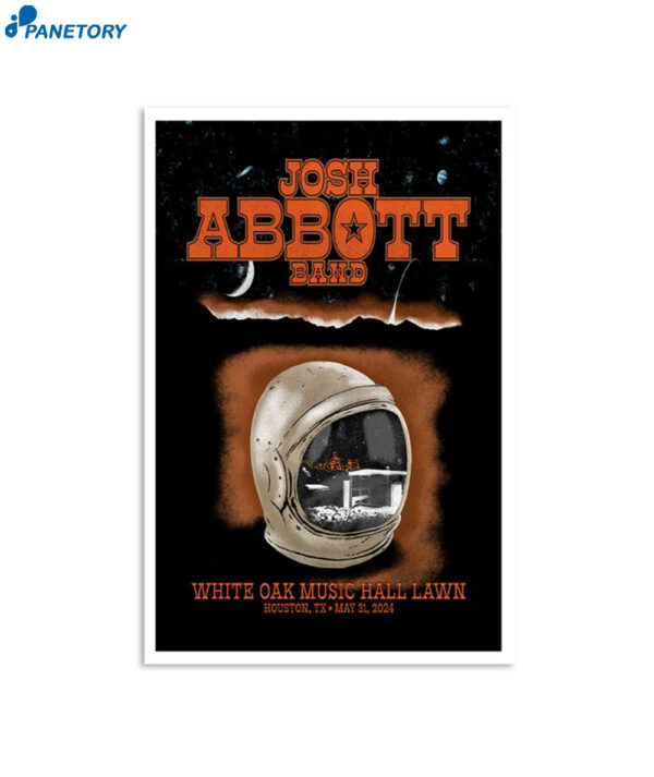 Josh Abbott Band May 31 2024 White Oak Music Hall Lawn Houston TX Poster