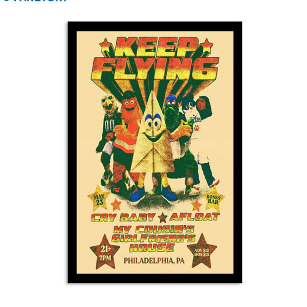 Keep Flying Philadelphia Pa May 23rd 2024 Poster