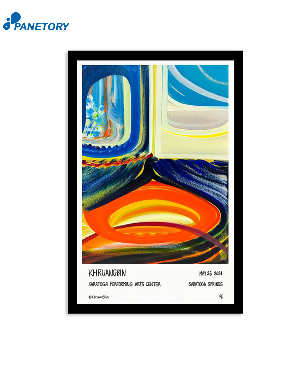 Khruangbin Saratoga Springs Ny 5-26-2024 Poster 2 Khruangbin Saratoga Springs Ny 5-26-2024 Poster