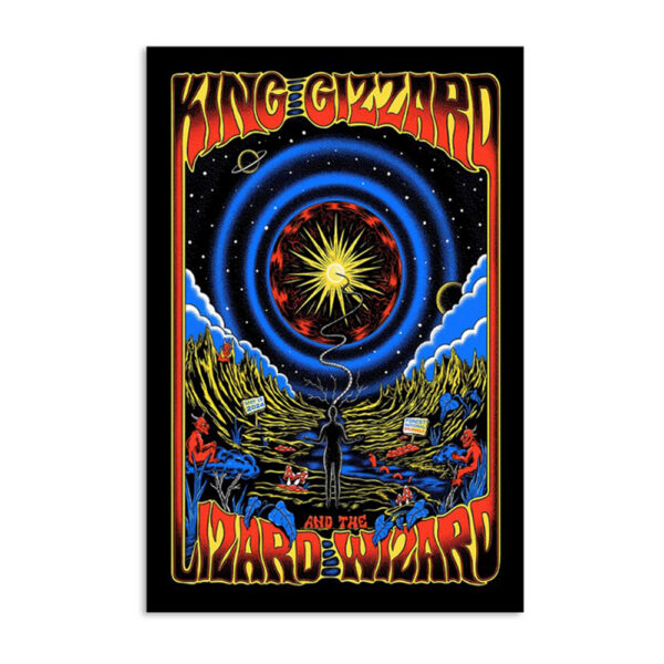 King Gizzard And The Lizard Wizard 5-15-2024 Forest National Bruxelles Belgium Poster