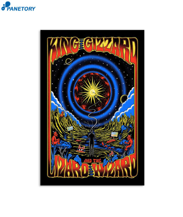 King Gizzard And The Lizard Wizard 5-15-2024 Forest National Bruxelles Belgium Poster