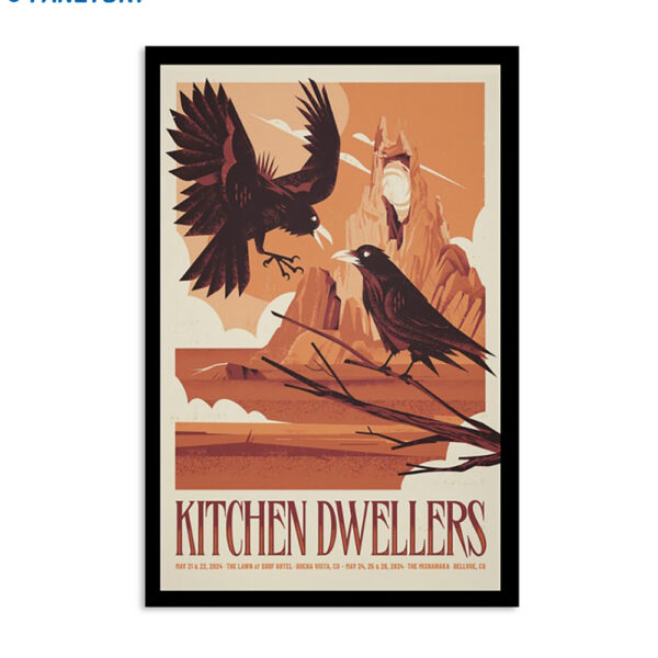 Kitchen Dwellers May 21-22 2024 The Lawn At Surf Hotel Buena Vista CO Poster