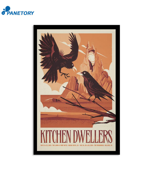 Kitchen Dwellers May 21-22 2024 The Lawn At Surf Hotel Buena Vista CO Poster