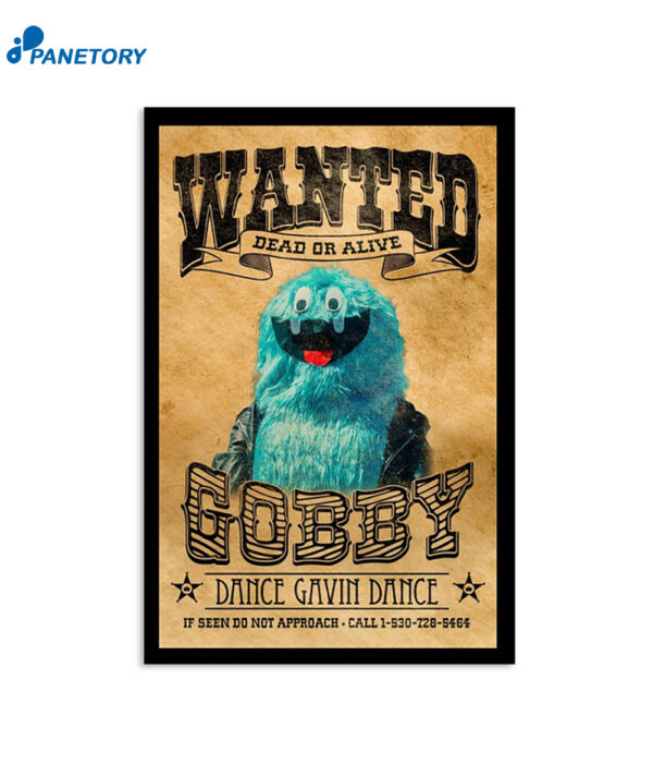 Limited Dance Gavin Dance Gobby Most Wanted 2024 Poster