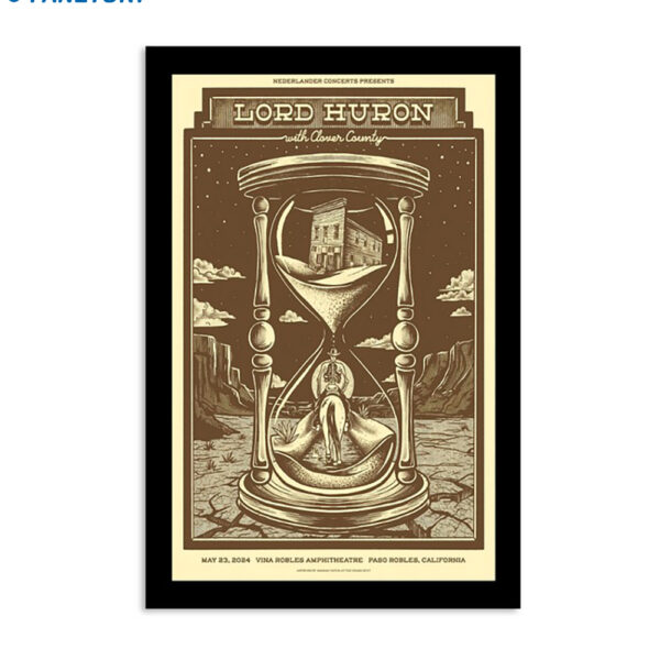 Lord Huron Paso Robles Ca May 23rd 2024 Poster