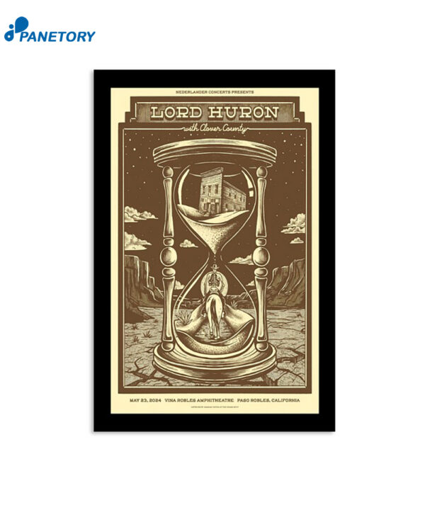 Lord Huron Paso Robles Ca May 23rd 2024 Poster