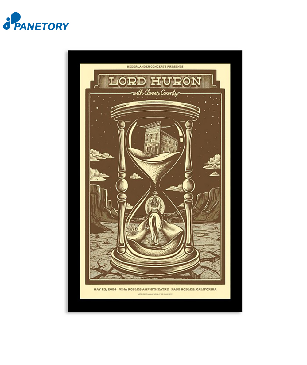 Lord Huron Paso Robles Ca May 23rd 2024 Poster 2 Lord Huron Paso Robles Ca May 23rd 2024 Poster